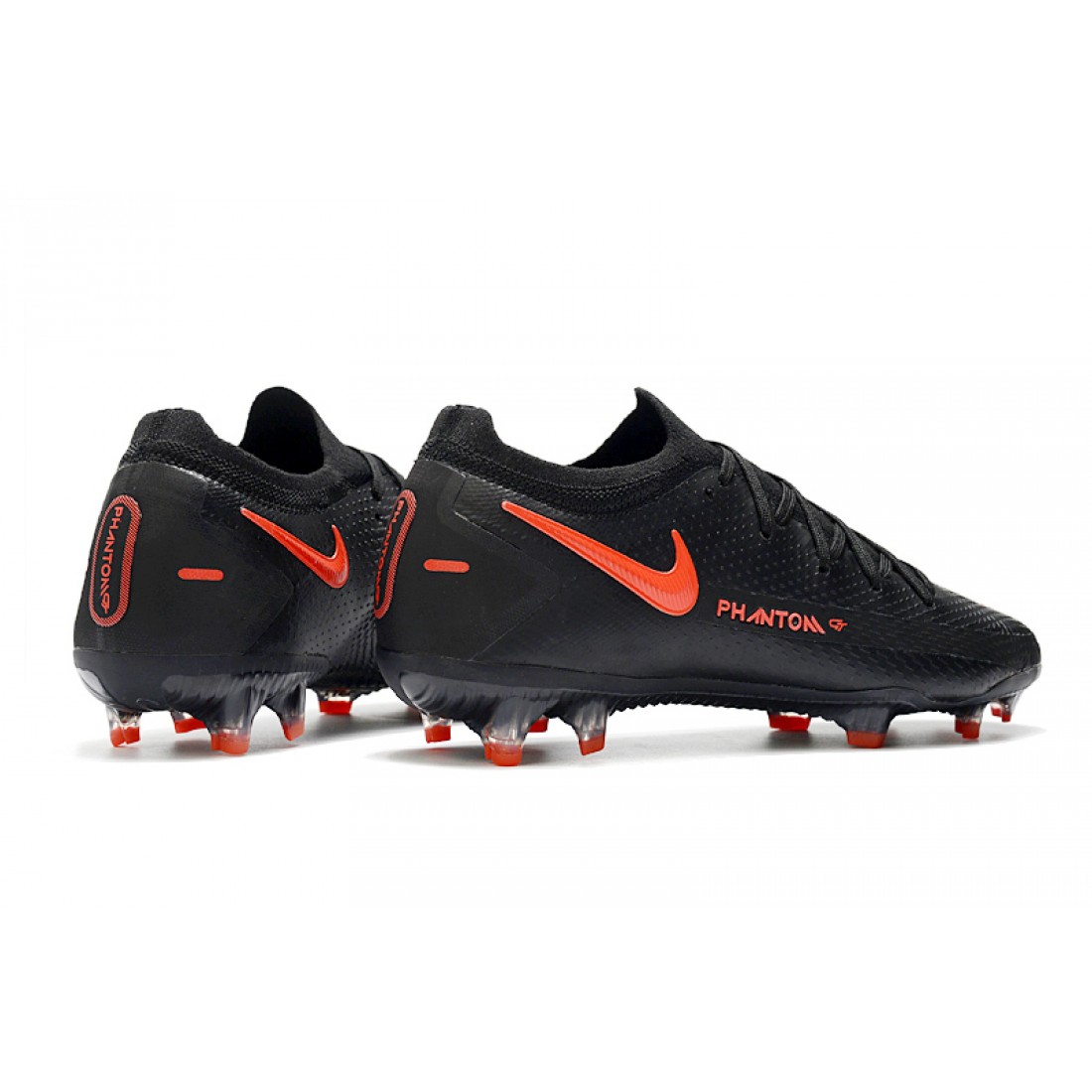 nike phantom cleats black and red